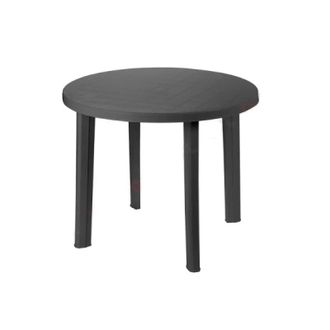 Progarden Mesa Resina Tondo Antracita 90 Cm, Mesa Tondo Antracita 90 Cmfabricado En Polipropileno De Alta Calidadadaptado Para Exterioresf&aacute;cil Limpiezaideal Par