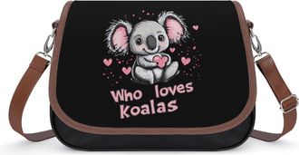 Generic Who Loves Koalas Fashion Womens Crossbody Bags Novelty Handbag Shoulder Bag Purse