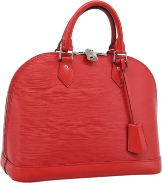 Louis Vuitton Alma Epi Red Leather Handbag (Pre-Owned)
