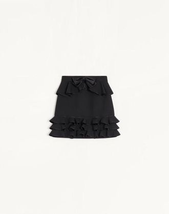 Valentino Crepe Couture Short Skirt Wo