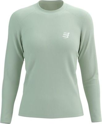 Compressport Performance L/S T-Shirt Laufshirt f&uuml;r Damen | t&uuml;rkis/gr&uuml;n