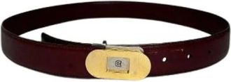 Bally Pre-owned Vintage Riem - Dames - Vintage Accessoires - Rood - ONE Size - Leer - Vintage