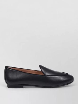 Aquazzura round toe leather loafer slip on