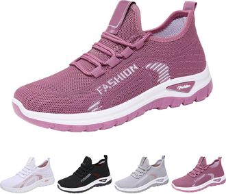 Generic Trainers Womens White Trainers Womens Slip On Walking Shoes Breathable Sports Shoes Non-Slip Jogging Shoes Lightweight Running Shoes Elegant Low Shoes