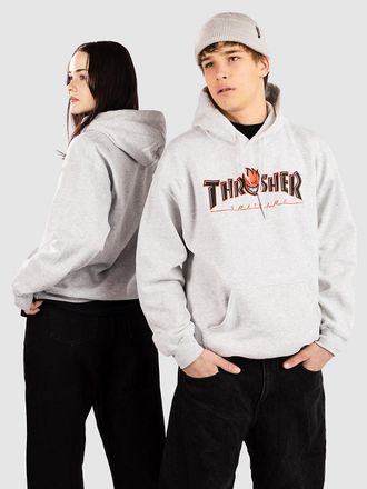 Thrasher X Spitfire Big Head Outline Hoodie grijs