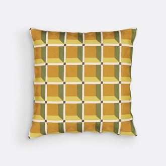 La Redoute Interieurs Geborduurd kussenhoes 45 x 45 cm, Mauro