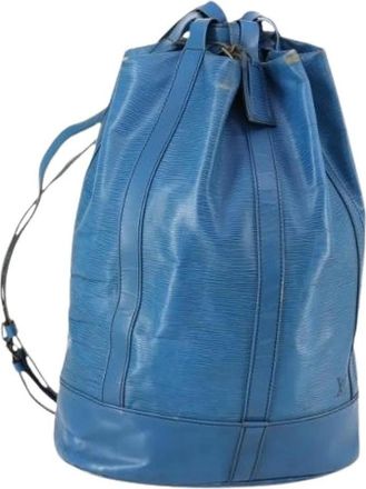 Louis Vuitton Pre-owned Bucket Bags, female, Blue, Size: ONE SIZE Pre-owned Bucket Bag