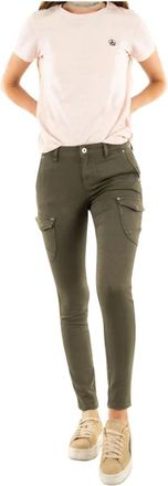 Kaporal Nxkaki Slim-fit Broek - Dames - Broeken - Groen - Maat: W30 Leer