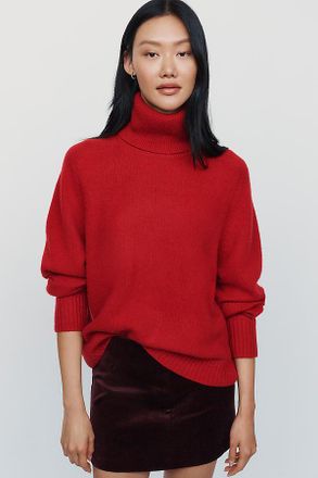 Reformation Dove Cashmere Wool Turtleneck Sweater