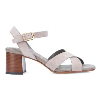 Doucal's High Heel Sandals, female, Gray, Size: 8 1/2 US Suede Sandals