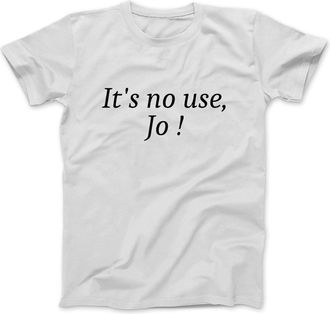 Generic Workwear Casual Activewear Shirts Crew Neck Sport Tops Tee for Working Running Lounge Its No Use Jo M