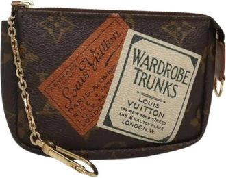 Louis Vuitton Pre-owned Clutches, female, Brown, Size: ONE SIZE Pre-owned Monogram Canvas Pouch