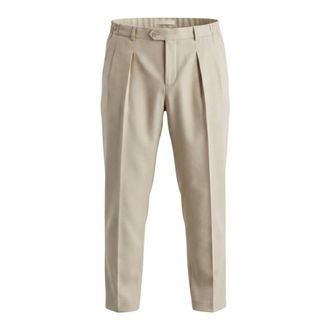 BRIGLIA 1949 Broeken, Heren, Beige, S, Linnen, Pantaloni Portobello
