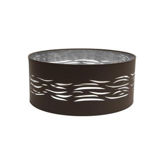 Fabrilamp Pantalla Colgante Niebla 1xe27 Marr&oacute;n-plata 50dx50dx20h