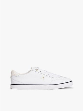 Tommy Hilfiger Zapatillas de piel con monograma TH