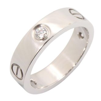 Cartier Silver Clear White Gold (18K) Band Ring (Pre-Owned)