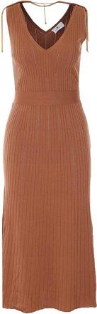 Elisabetta Franchi Brown Dress