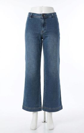 Z Supply Rilynn Wide Leg Denim Trouser In Vintage Indigo