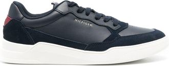 Tommy Hilfiger embossed-logo detail sneakers - men - Rubber/Polyester/Leather/Polyurethane - 44 - Blue