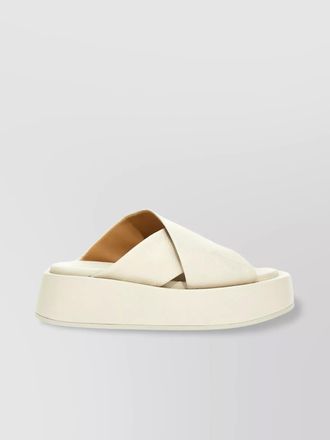 Mars&egrave;ll leather flat slides