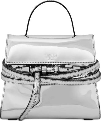 Moschino Borsa tote Tie Me - Argento
