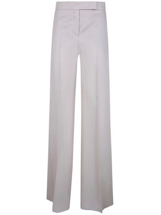 Max Mara Badesse Linen High Waisted Long Trousers