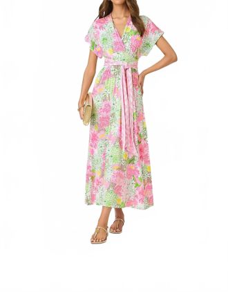 Lilly Pulitzer Keenan Maxi Dress In Resort White Mum Patch