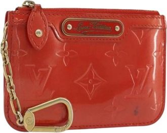 Louis Vuitton Pre-owned Coin Purse - Dames - Vintage Mini Tas - Rood - ONE Size - Leer - Vintage