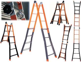 OEM Escalera Telesc&oacute;pica Brixo Jirafa 4+4 Pelda&ntilde;os