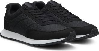 HUGO BOSS Running-inspired trainers with monogram-jacquard uppers