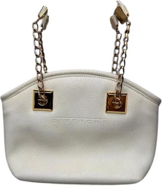 Givenchy Pre-owned Leren Handtas - Dames - Vintage Handtas - Wit - ONE Size - Leer - Vintage