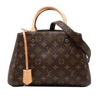 Louis Vuitton Vintage, unisex, Bruin, ONE Size, Leer, Pre-owned Montaigne BB