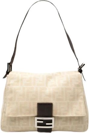 Fendi Pre-owned Shoulder Bags, female, Beige, Size: ONE SIZE Pre-owned Mamma Forever Shoulder Bag