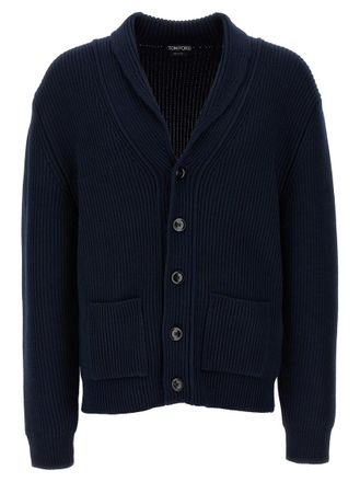 Tom Ford Blue Silk cardigan
