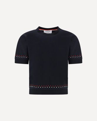 Thom Browne T-shirt Snowflakes Woman 42