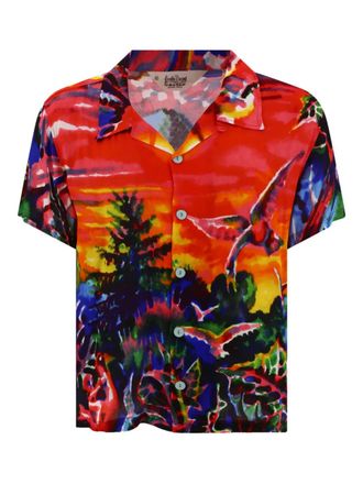 Brain Dead Overhemd met print - Rood