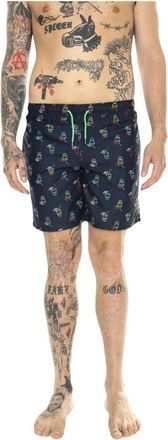 Happy Socks Lemonade Zwemshorts - Heren - Strandmode - Blauw - M - Polyester - Badmode