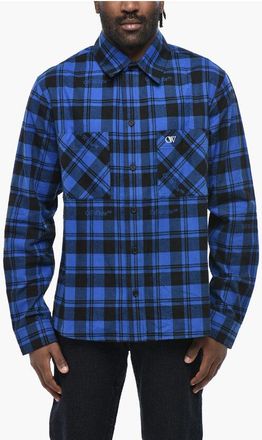 Off-white Flannel Shirt BRICK ARROW With Check Pattern size Xxl