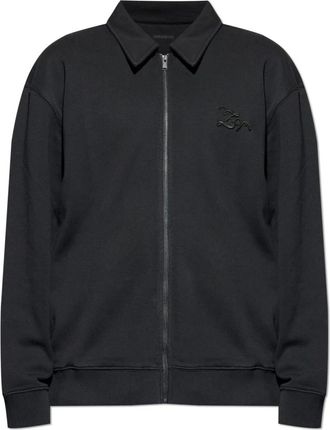 Zadig&Voltaire Moyaz Collar Jacket - Heren - Zomerjassen - Zwart - S - Katoen - Jassen
