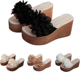 Generic Womens Recovery Sandals With Comfortable Plantar Fasciitis Arch Support Orthotic Open Toe Sport Sliders Anti-Slip BeachThick Platform Sandals Outdoor 