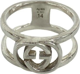 Gucci Silver Silver 925 Band Ring (Pre-Owned)