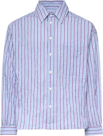 BONSAI Botton Down Shirt - Heren - Casual Overhemden - Blauw - L - Overhemden