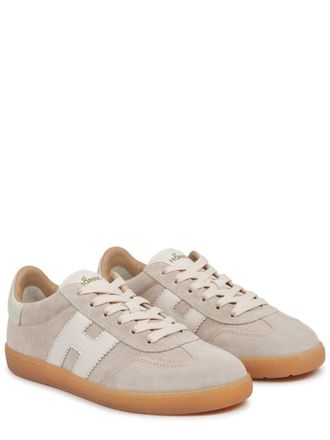 Hogan Calfskin Leather Low-Top Sneaker - Beige