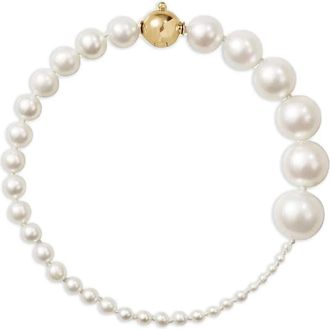 Sophie Bille Brahe 14K yellow gold Peggy pearl bracelet