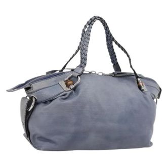 Gucci Pre-owned Vintage Schoudertas - Dames - Pre-owned - Blauw - Maat: ONE Size Leer