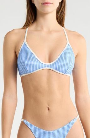 Rip Curl Poolside Crossback Swim Top in Blue at Nordstrom, Size Xx-Small