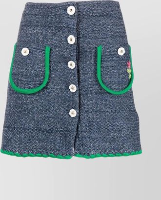 Cormio mini skirt in cotton blend fabric