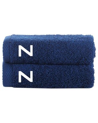 Brooks Brothers Set Of 2 Monogrammed Wash Towels