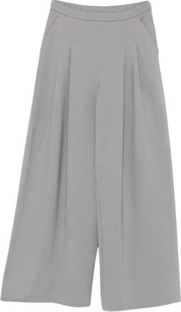 Max Mara Broeken, Dames, Grijs, S, Wijde broek