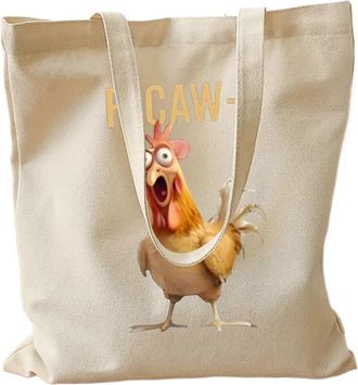 Generic Canvas Tote Bag,Funny Chicken Handbag | Grocery Bag | for Travel Beach Work College Dorm Gym Shopping Grocery Nurse Women Men Teacher